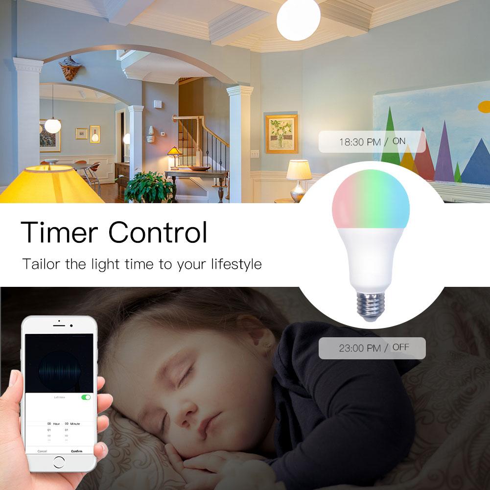 LED Bulb control por timer y horarios